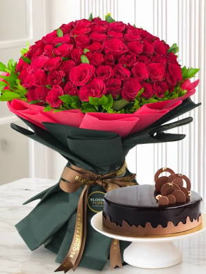  Send Flowers in Antalya - 101 Rose Bouquets & Special Cake